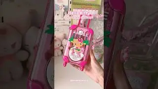 Hello Kitty Makeup Suitcase ?? 🎀 #shorts #hellokitty #makeup  #pink #kawaii #wonyoungism #kbeauty