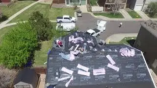 ARCM Roofing Inc Drone Video During Roof Installation