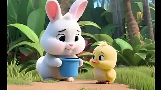 Protect water resourcesLittle White Rabbit and Little Yellow Duck. Protect water resources 