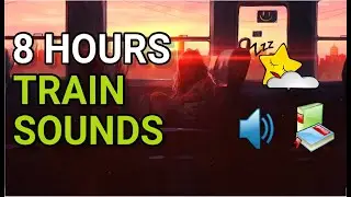 8 Hours Train Sounds 🚆 Relaxing City Window Ambience for Sleep, Study & Focus