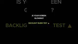Black Screen Test ⚫ (Check Backlight Bleed) #Shorts