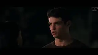 A perfect date kissing scene