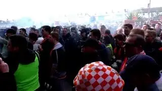 JD2 - OYSTON OUT PROTEST - MASSIVE GATHERING of BLACKPOOL FANS