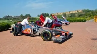 McLaren MP4-26 F1 walk around at Pelican Hill Resort