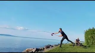 Távdobás 10ft(3m) 130m+ bojlis bottal Balaton fishing