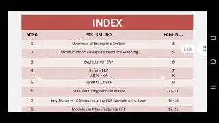 project ERP system