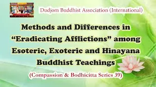 Compassion (39) Methods & Differences in Eradicating Afflictions among Different Buddhist Teachings