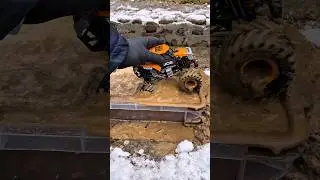 Monster Jam JCB DIGATRON Drives into MUD then WATER 💦 | Toy Monster Truck Shorts