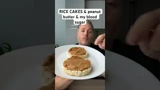 Rice cakes and peanut butter and my blood sugar. #glucoselevels #bloodsugar #ricecake