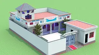 Village house design, ghar ka plan 50x72
