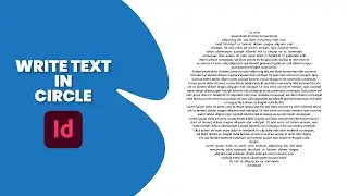 How to write text in a circle InDesign