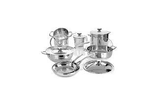 Wolfgang Puck Bistro Elite 14piece Stainless Cookware Set