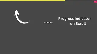 Page Scroll Progress Indicator | HTML CSS And Javascript