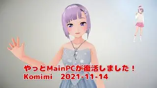 やっとMainPCが復活しました！おまたせしました！Komimi　2021 11 14