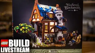 LEGO Medieval Blacksmith Build Livestream! (Ep 57) - 21325
