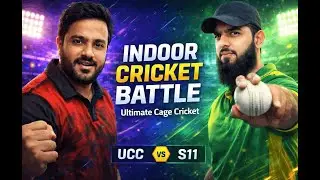 Indoor Cricket Battle 🔥 UCC vs S11 | Ultimate Cage Cricket | #cricket #cricketlover