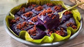 Subukan mo naman ito sa Glutinous Rice Flour napakasarap! Kalamay Ube Recipe