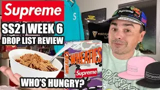 SUPREME SS21 WEEK 6 DROP LIST REVIEW - Supreme Wheaties, Box Cutters, and Swarovski Crystal S Logos!