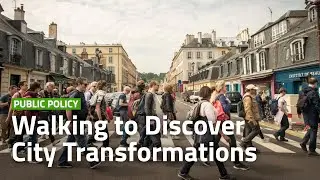 How is the Greater Paris engaging citizens in urban projects through organised walks?