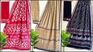 Linen Cotton Sarees | Free Shipping | Bagru Print Linen Cotton Sarees #shopnow 