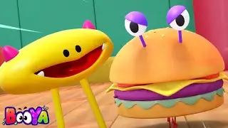 Foodzilla Silent Cartoon, Funny Animated Comedy Video for Kids
