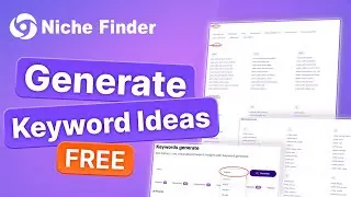How to Generate Keyword Ideas with Niche Finder (Free Keyword Research Tool)