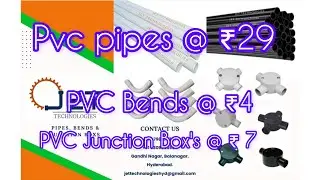 PVC Conduit Pipes, Bends & Junction box's