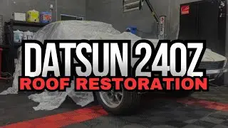 Restoring My 240Z Roof | Rust Repair + Gloss White Paint