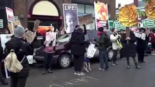 Abortion Protest In Detroit at Planned Parenthood for the Protest PP Nationwide event - Feb.11, 2017
