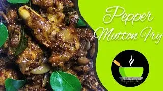 Pepper Mutton Fry/Spicy Pepper Mutton Roast/Black Pepper Mutton Recipe