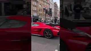 A red Chilli 🌶️ Jesko Attack in London #auto #jesko #koenigsegg #hypercar #speed #v8 #automobile