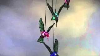 Color Changing Hummingbird Solar Mobile