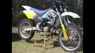 Darren Smart at Fort Lytton MX - May 2016 on 1994 KX250 and 1993 TE610