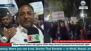 Bidhan Market traders rally against SJDA&rsquo;s delay, demand permanent land ownership rights.