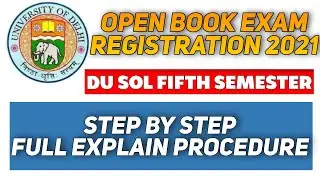 Sol Obe Registration Start 5th Semester Exam 2021,Sol B.A 5th Semester Obe Registration kaise kare