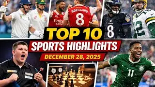 Top 10 Global Sports Highlights | Ashes Shock, Arsenal Top, NFL Week 17 Drama (Dec 28, 2025)