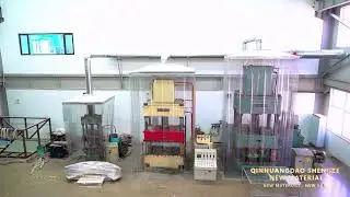 Hydraulic press for producing #smc #bmc molded parts box #Fiberglass #GRP #FRP #GFRP #Glassfiber
