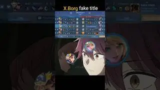 X.Borg top no.75 Global player MLBB