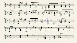 Galliard – Emanuel Adriaenssen, 1550-1604 (guitar sheet music)