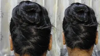 Tight Bun||With Pin Hairstyle||For Long Hair 🌸💫