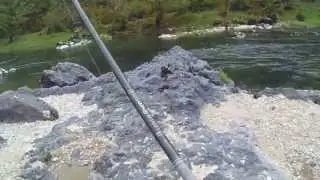 journée de péche dans les gorges du tarn au vairon manié