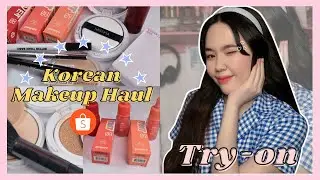 Korean Makeup Haul + Try-on | Shopee Haul PH