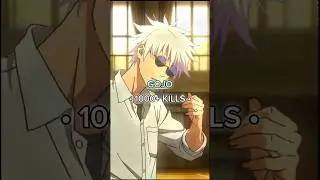 Anime characters with the most KILLS 😁☠ #anime #shorts #animeshorts
