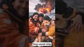 The golden retriever save the crew of a ship #goldenretriever #rescue #ship