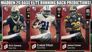 MADDEN 20 BASE ELITE RUNNING BACKS! BASE ELITE RB PREDICTIONS! | MADDEN 20 ULTIMATE TEAM