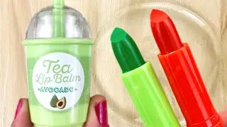 AVOCADO SLIME MIXING MAKEUP INTO SLIME ! SATISFYING SLIME VIDEO! ASMR! #130