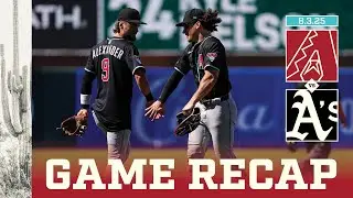 D-backs vs. Athletics Game Highlights (8/3/25) | MLB Highlights | Arizona Diamondbacks