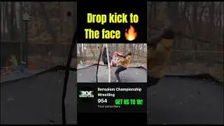 DROPKICK TO THE FACE #wrestling #wwe #wrestling #prowrestling #shorts