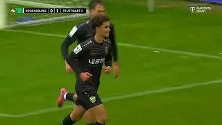 NOAH DARVICH PENALTY JAHN REGENSBURG V VFB STUTTGART II 2025 GERMAN FOOTBALL