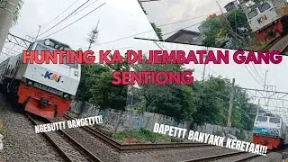 HUNTINGG KA DI JEMBATAN ST GANG SENTIONG DAPATTT BANYAKK KERETAA!!!!